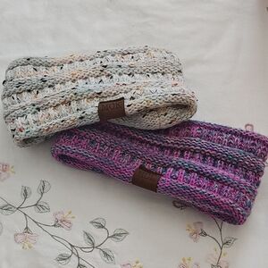 Ladies Knitted Headbands - Multicolor